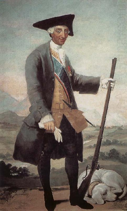 Francisco Goya Portrait of Charles III in Huntin Costume china oil painting image